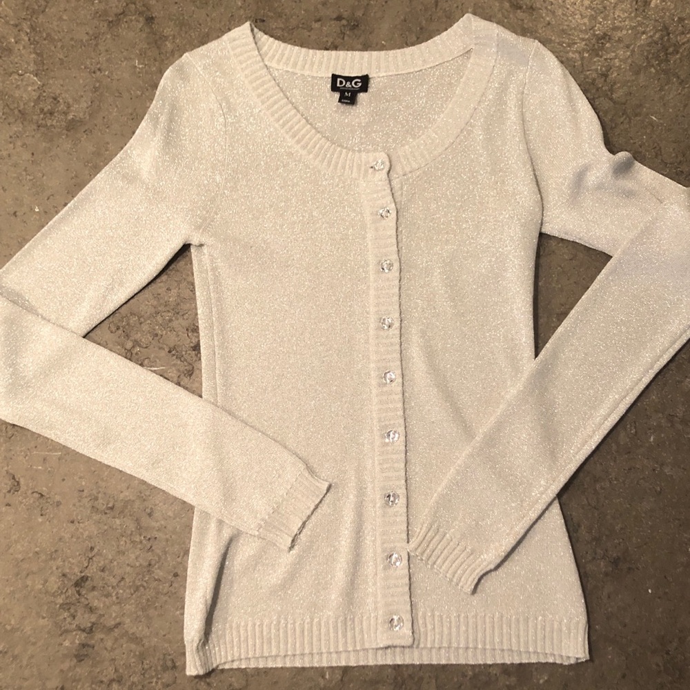 D&Ag silver metallic cardigan